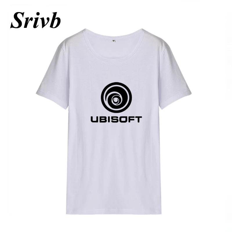 Женская футболка с коротким рукавом Srivb Ubisoft черная/белая забавная | одежда