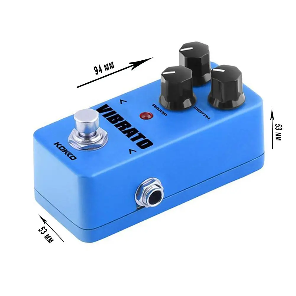 KOKKO педаль эффектов для электрогитары Vibrato гитары ra Effects Mini Tremolo DC 9V адаптер