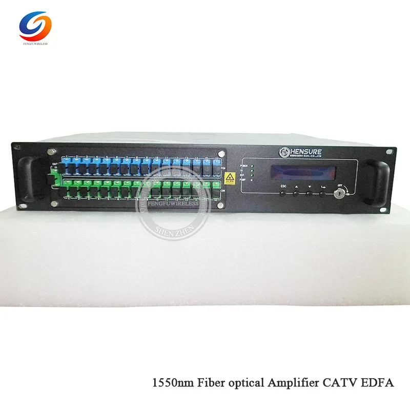 2U высота 16 портов CATV EDFA с WDM высокое качество и стабильность SC/APC SC/UPC 1550nm высокая