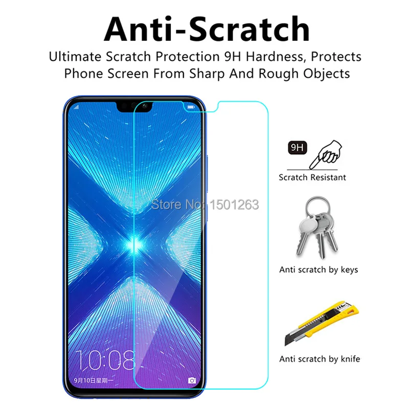 Закаленное Стекло для huawei Honor 8X6 5 &quotЭкран протектор 8X8 X Чехол закаленное защитное