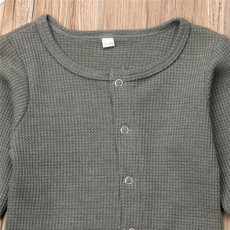 

Newborn Baby Girls Boys Cotton Romper Long Sleeve Jumpsuit Clothes Outfits 0-18M