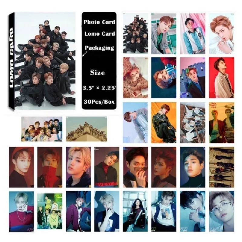 30 шт. KPOP NCT альбом мечты мы поднимаем фото карты постер ломо самодельные бумажные
