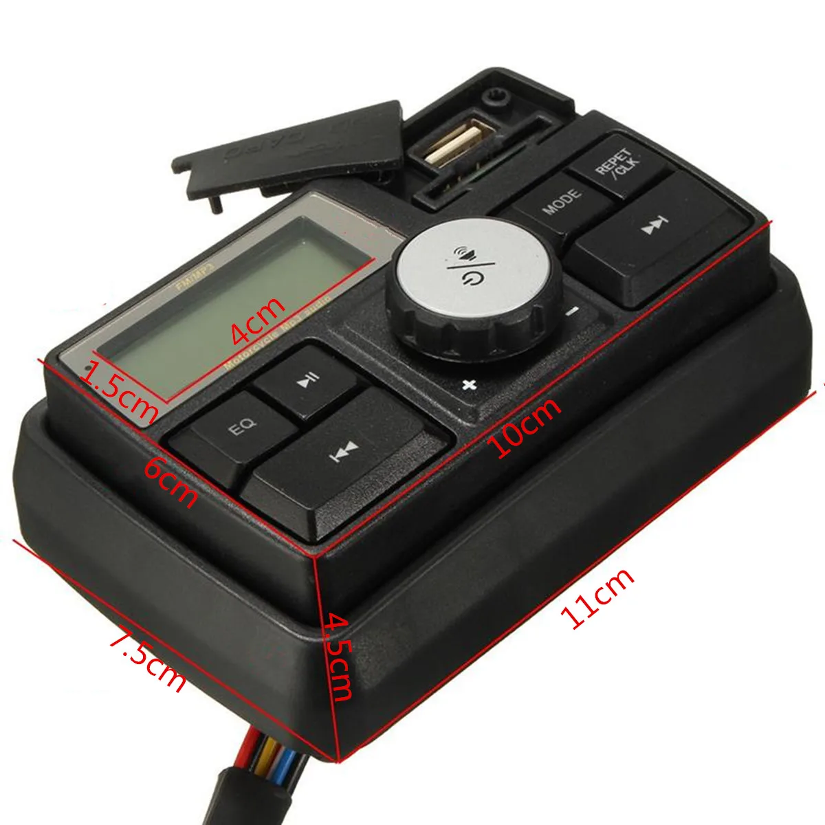Автомагнитола мотоциклетная с поддержкой MP3 bluetooth USB/SD/TF|Защита от кражи| |