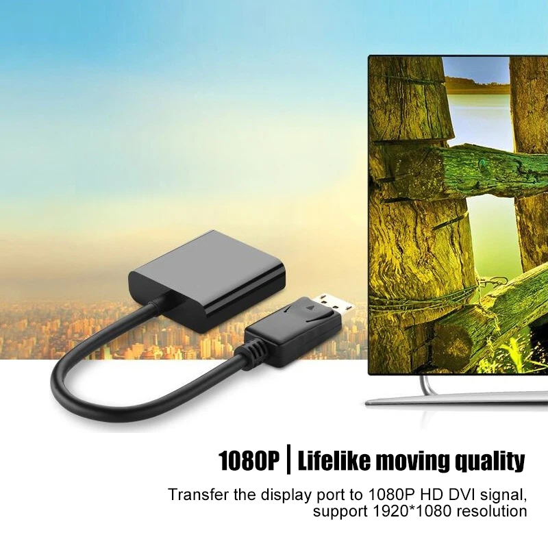 DP к DVI адаптер DisplayPort 24 + 5 кабель конвертер мужчин и женщин поддержка 1080 P для