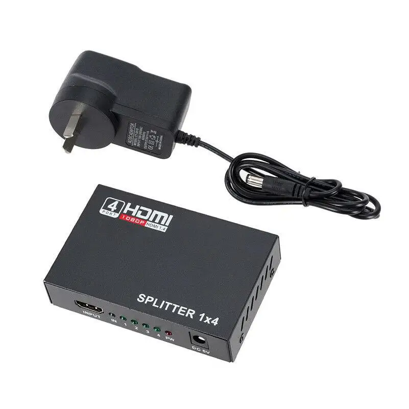 Full HD HDMI разветвитель BEESCLOVER 4 порта ретранслятор усилитель v1.4 3D 1080p 1 в выхода