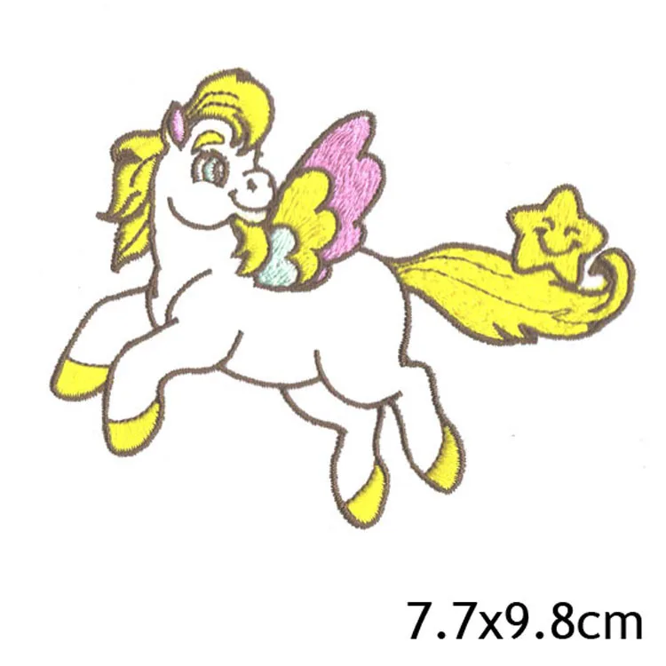 1 шт в виде единорога из мультфильма c нашивкой лого патч железа патчи для одежды