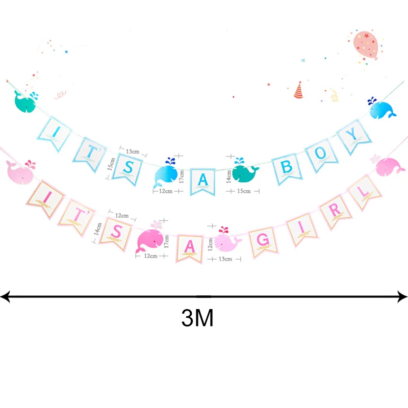3m Baby 1 день рождения украшения это баннеры для мальчиков/девочек мой декор