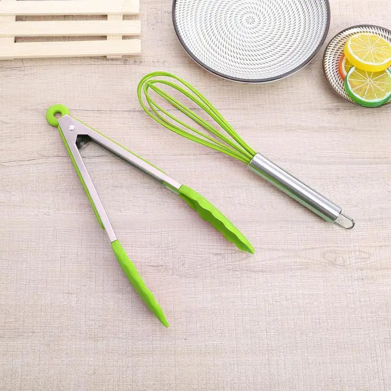 10pcs/Set Silicone Heat Resistant Non-Stick Kitchen Cooking Utensils Tool | Дом и сад