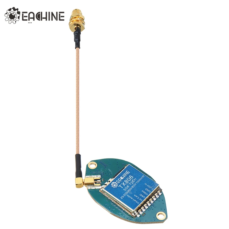 Eachine TX806 лист 5 8 ГГц 72Ch 25 МВт/200 мВт/400 МВт/800 МВт/1000 МВт AV FPV передатчик Smart Audio MMCX MIC для