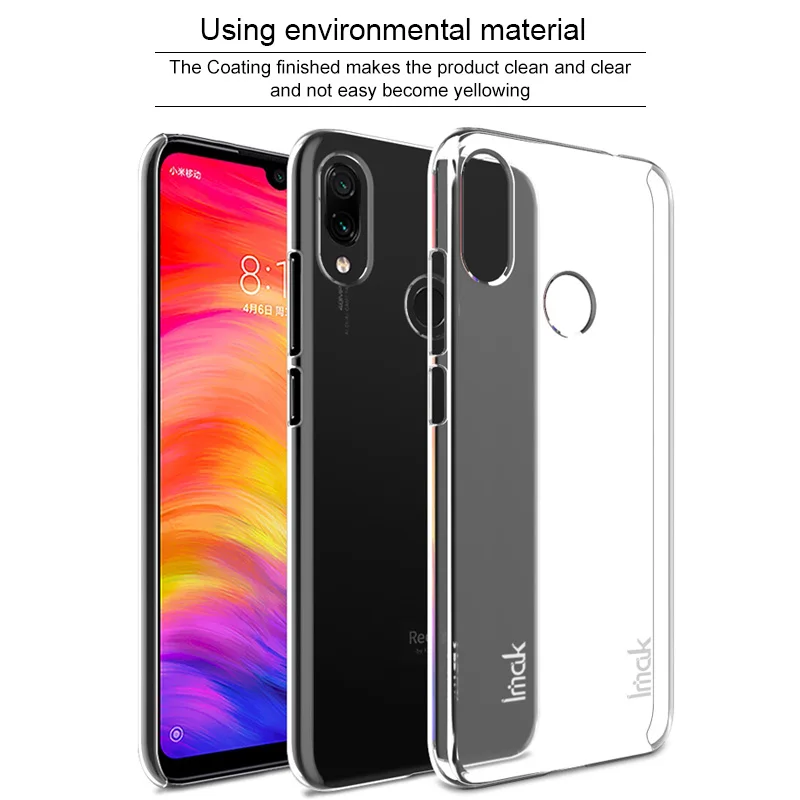 Чехол для Xiaomi Redmi 7 чехол Note Pro жесткие чехлы Imak из поликарбоната телефона
