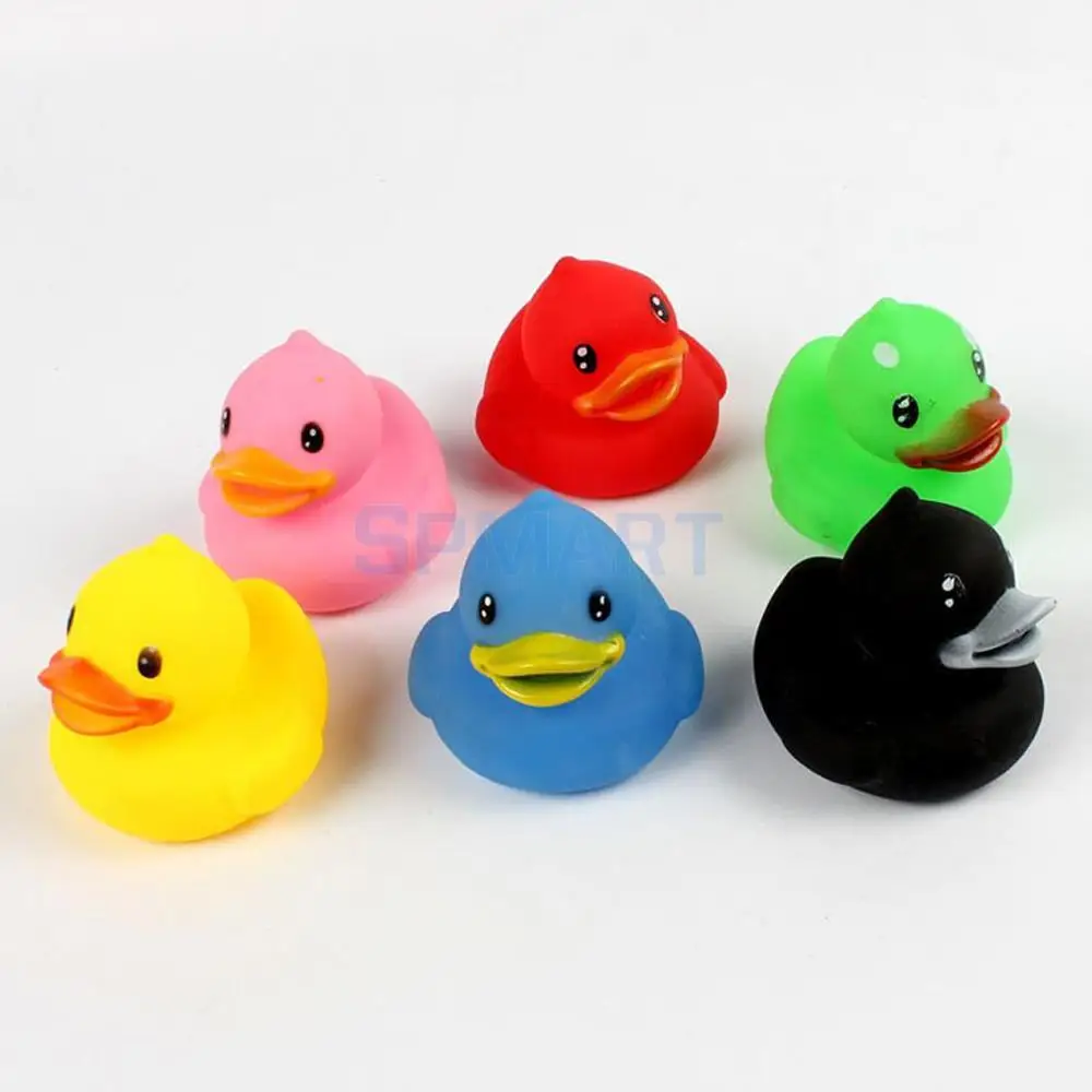 6 Pieces Of Rubber Ducks Sqeeze Sound Toy Dabbling Children Fun Baby Bath Duck | Игрушки и хобби
