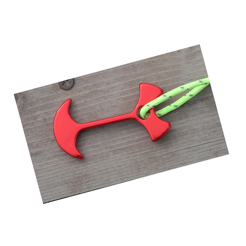

10Pcs Aluminum Alloy Outdoor Camping Tent Nail Fishbone Stopper Anchor Tent Peg