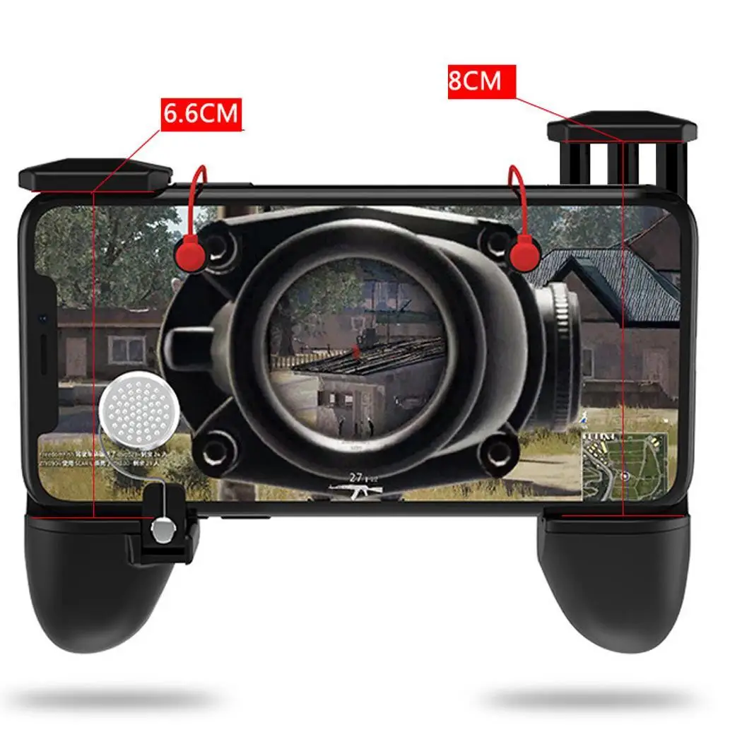 1 пара мобильный игровой контроллер Shoot Aim Trigger Fire Buttons черный для телефона 6 8 см/2 59 3
