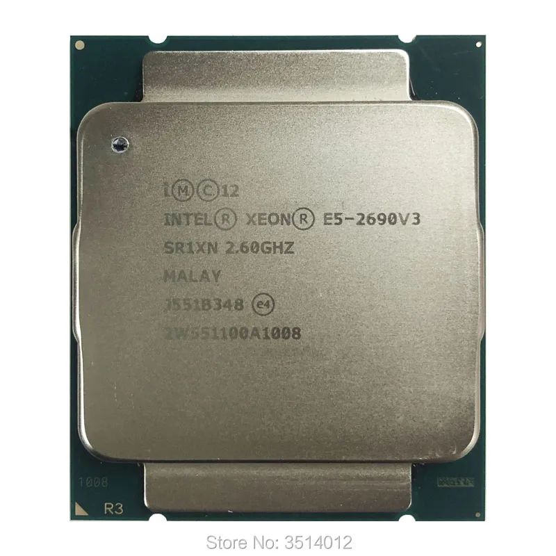 Процессор Intel Xeon E5 2690 v3 2690v3 2 6 ГГц двенадцатиядерный двадцать четыре потока 30 МБ 135
