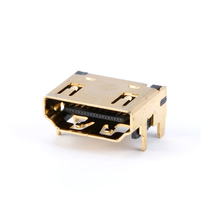 10 шт. HDMI совместимый гнездовой разъем/разъем 19PIN 19 P прямоугольный smt smd 90 градусов