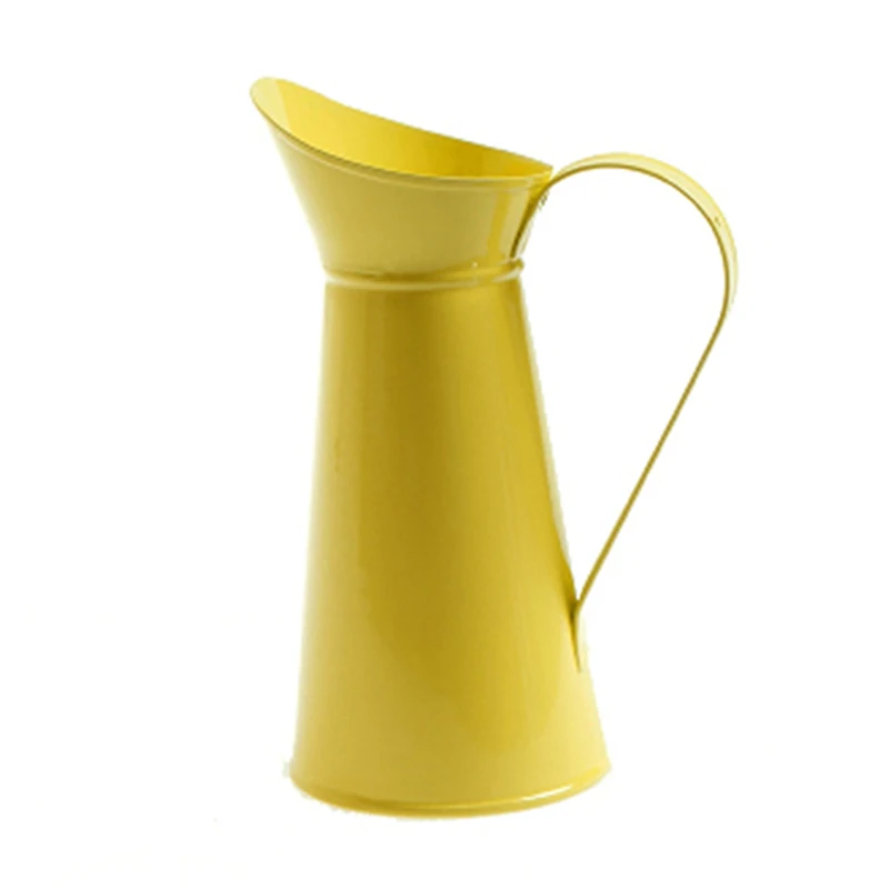 19 см винтажный Шикарный цветок ваза оловянный кувшин металлический Свадебная