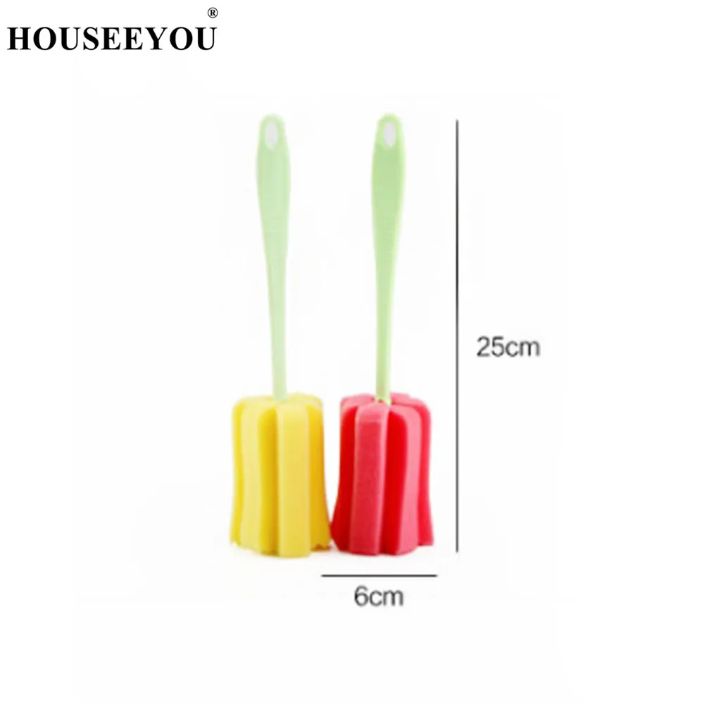 Новинка 1 шт. пластиковый инструмент для чистки кухни губка щетка бокалов бутылок