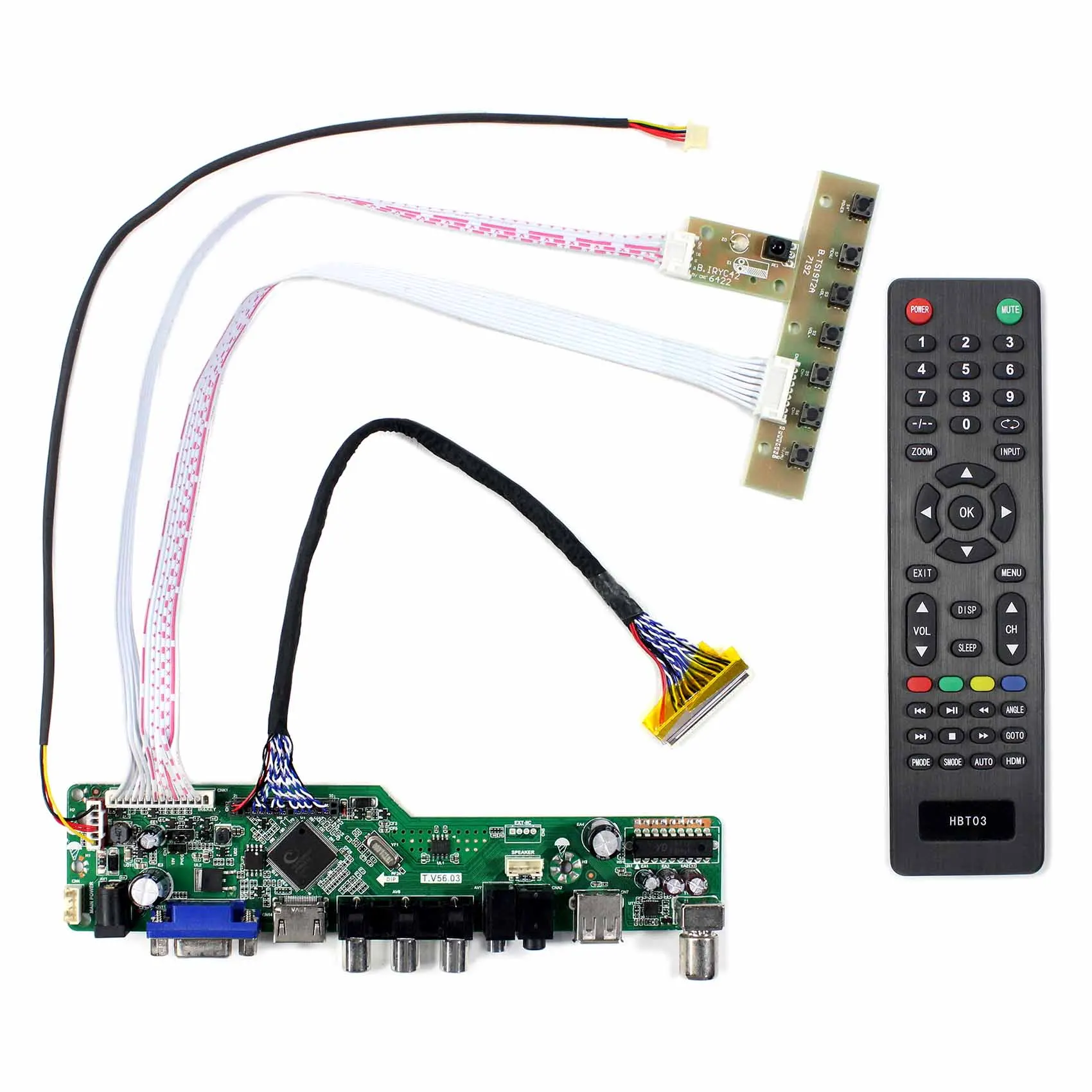 HD MI VGA плата ЖК-контроллера с USB для 15 6 "ЖК-экрана G156XW01 V2 G156BGE | Электроника