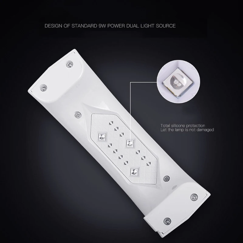 9 Вт Usb линия мини светодиодная лампа для портативной сушки ногтей форма радуги