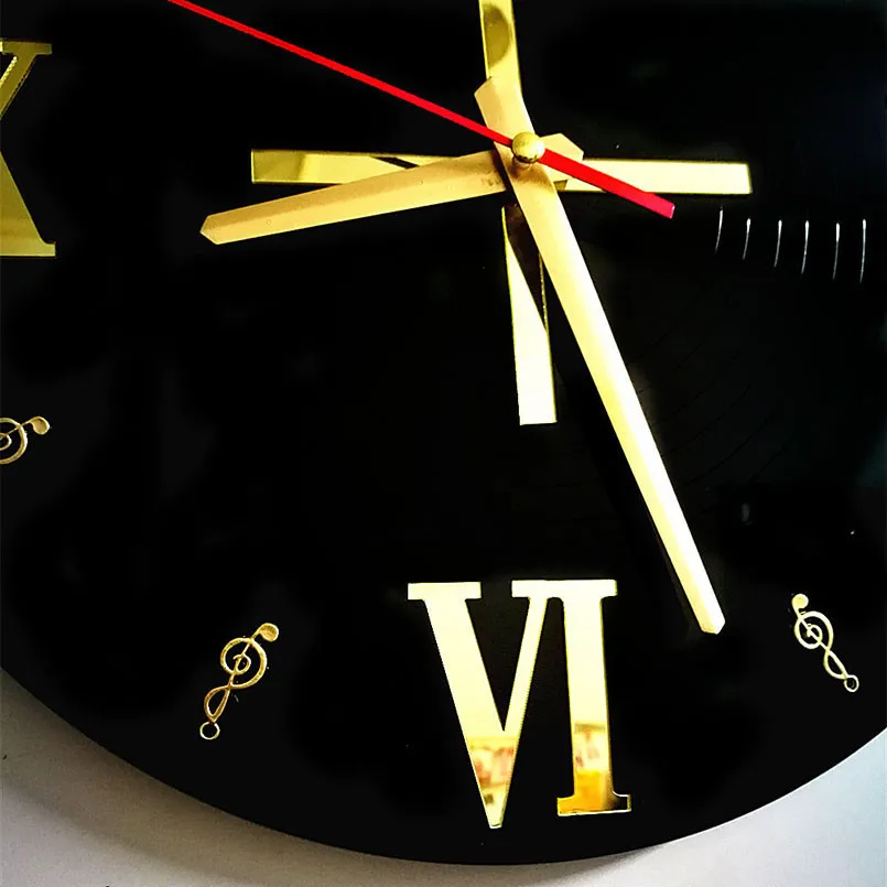 JADUOMA 3D Wall Clock Original Retro Vinyl Records 30cm Silent Movement Watch Modern Design For Home Decoration | Дом и сад