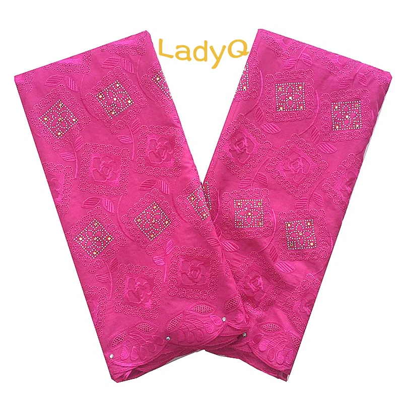 LadyQ 2019 Белая синтетическая хлопковая кружевная ткань 5 ярдов розовая индийская