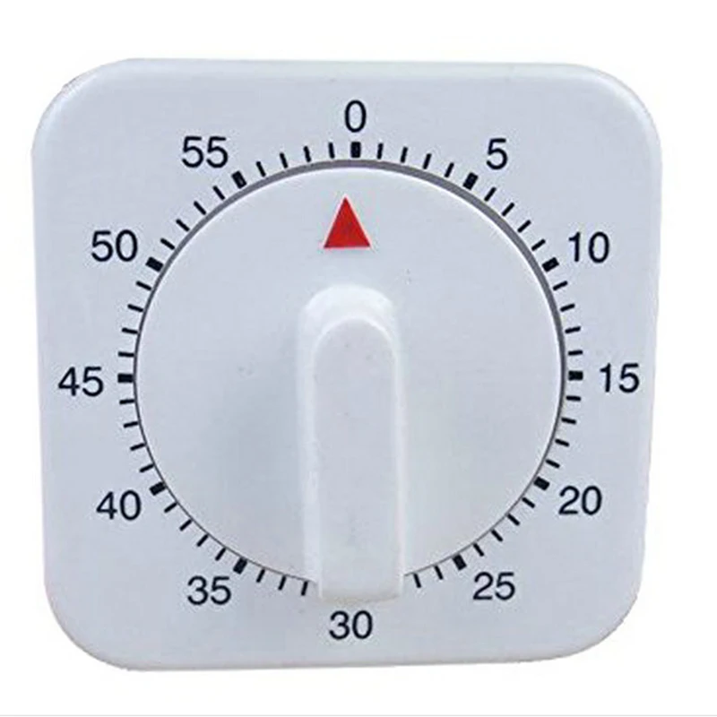 Wind Up механические Кухня 1Hr/60 минут таймер площади отсчет счетчик белый