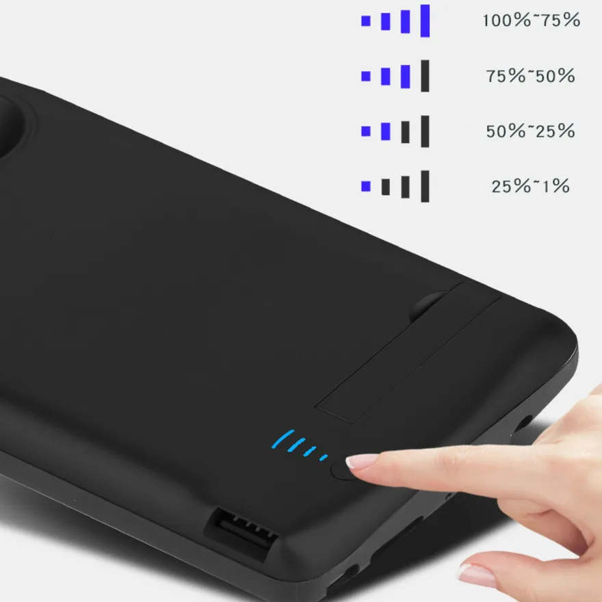 Мода 5000 mAh power Bank тонкая батарея зарядный чехол для samsung Galaxy Note 9 защитный резервный