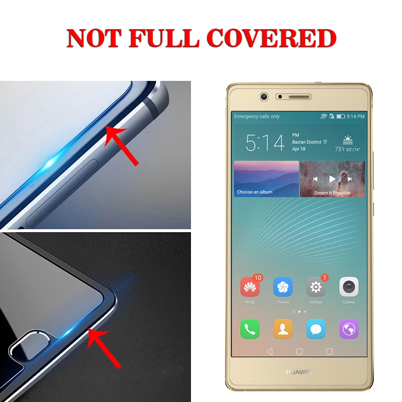 NFH 9H 0 26 мм закаленное стекло для HUAWEI P9 Lite P 9 HD пленка на 2.5D защита от отпечатков