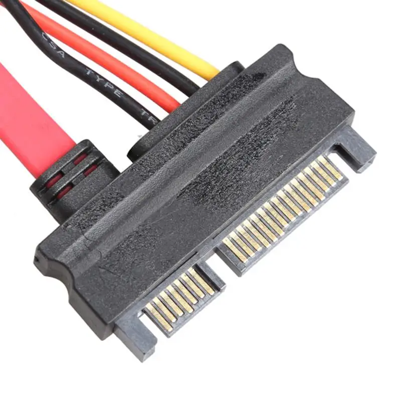 22 контактный разъем для женщин 7 + 15 Pin 5 провод передачи данных SATA Мощность