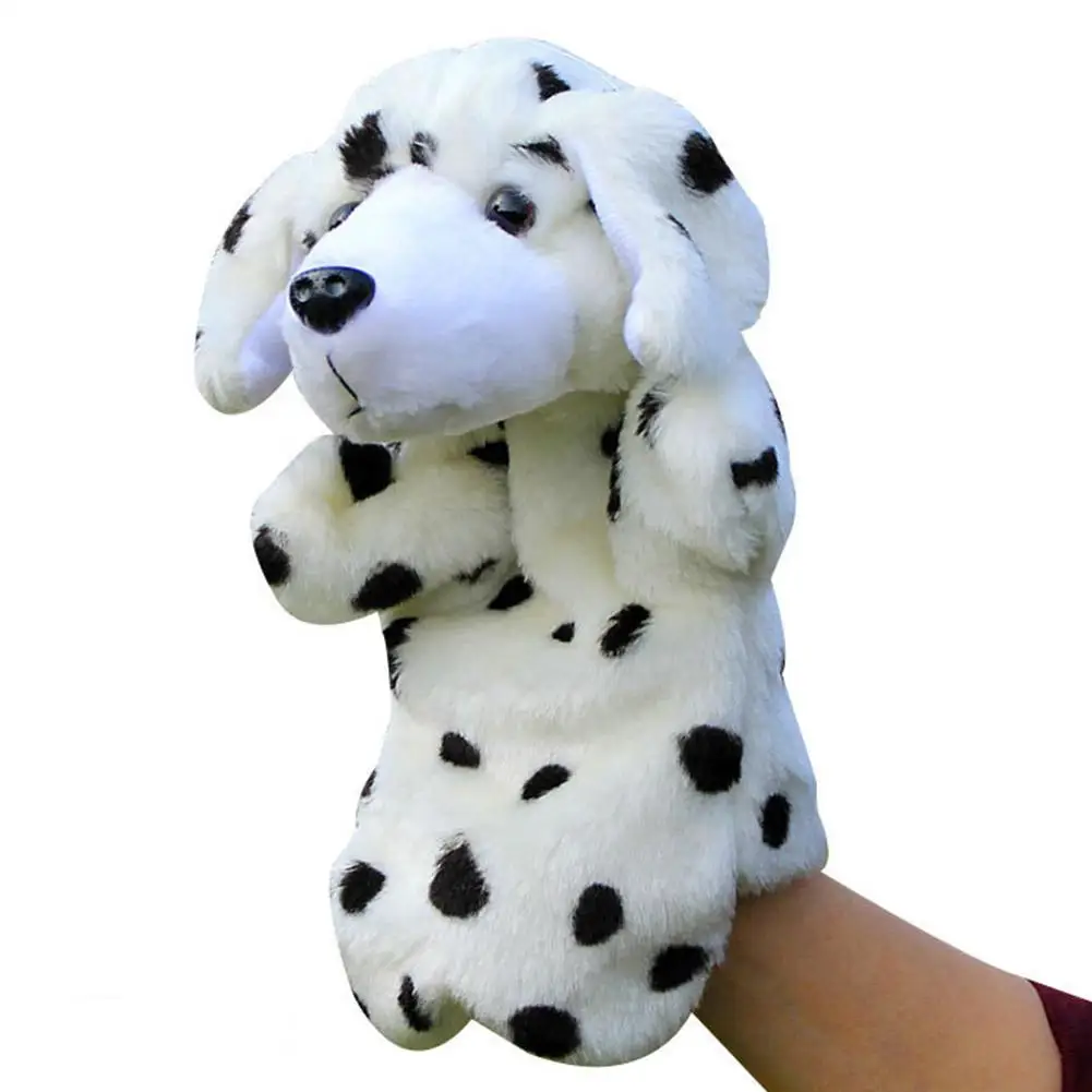 

RCtown Kids Soft Plush Racoon Dog Shape Hand Puppet Interactive Toy