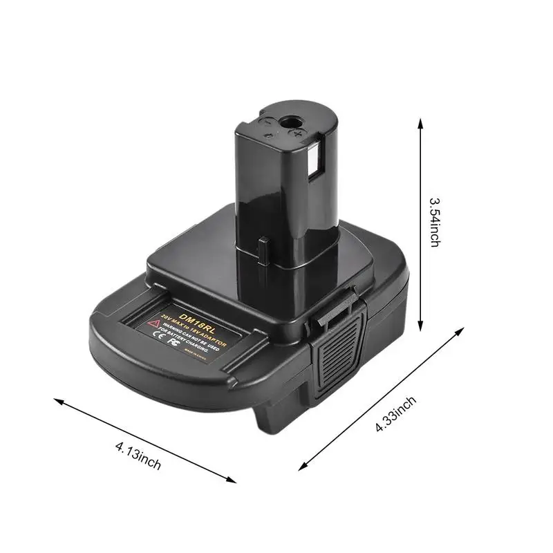AABB-Dm18Rl литиевый Аккумуляторный преобразователь адаптер для Milwaukee Ryobi 20В/18В P108 Abp1801