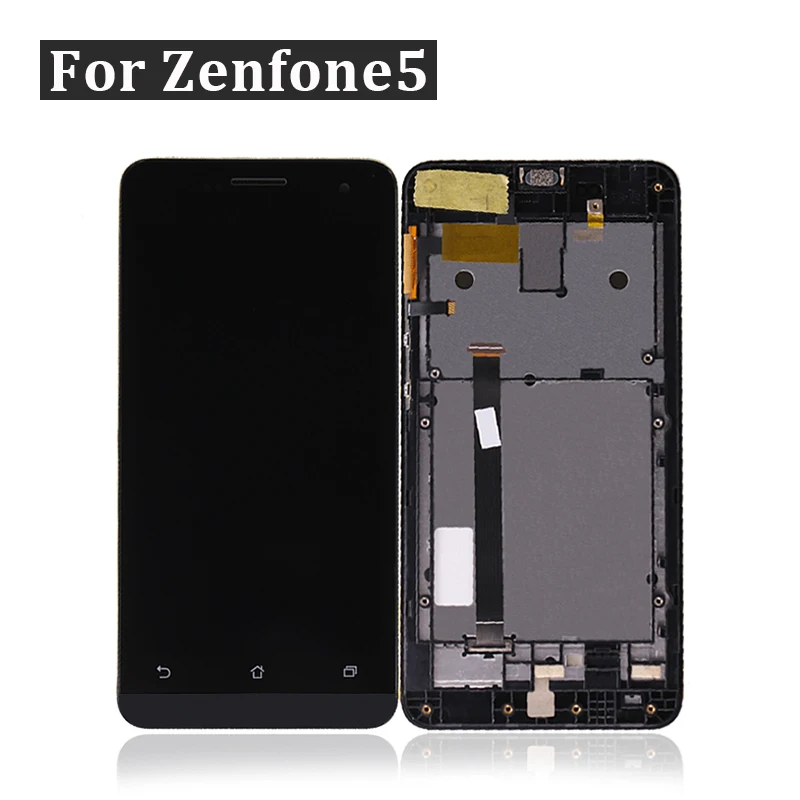 Для ASUS Zenfone 5 lcd A500KL A500CG A501CG дисплей сенсорный экран с рамкой дигитайзер Черный