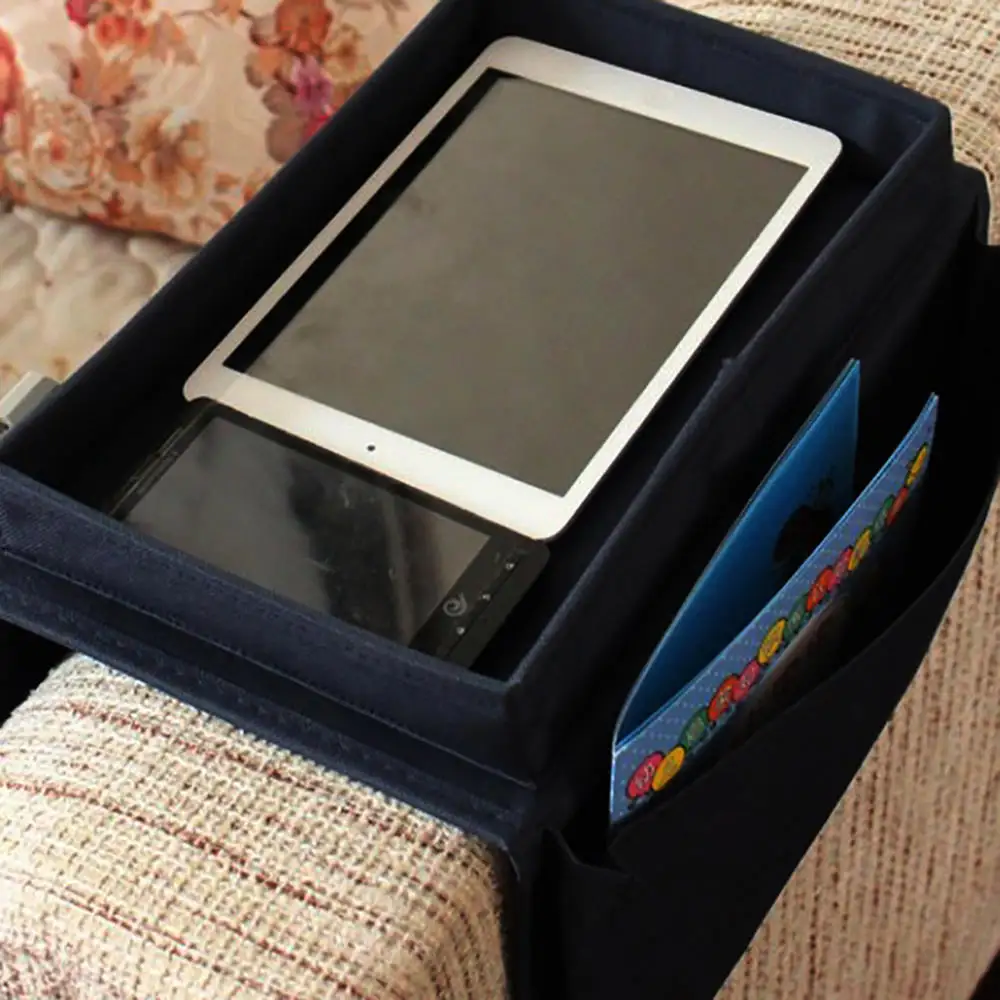 1 шт. черный простой складной диван край кровать повесить мешок для хранения