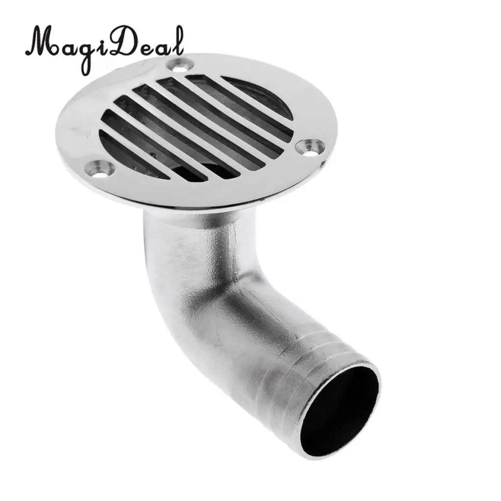 MagiDeal Marine 316 Stainless Steel Boat Deck Drain Scupper 90 Degree For Yacht Flatable Fishing Replacement Accessories | Спорт и
