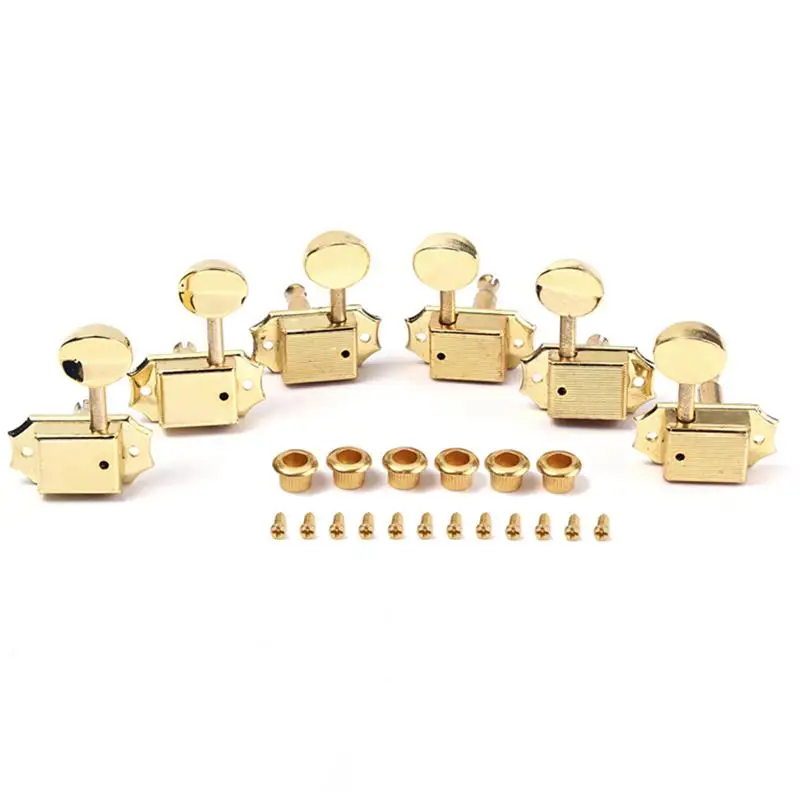 6 шт. 3L3R Semiclosed деревянные Колки для гитары ключи машинные головки акустической