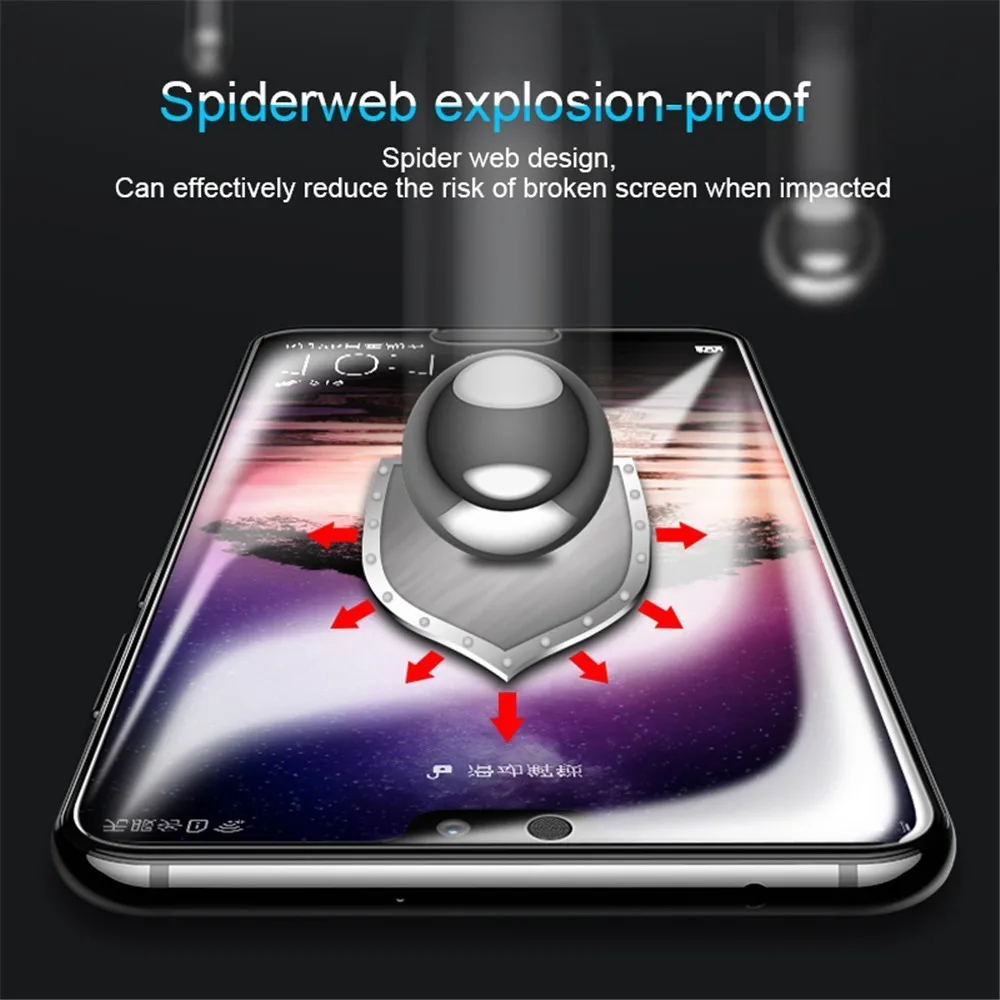 Изогнутая Гидрогелевая пленка 1D с полным покрытием для Huawei P 20 30 P30Pro Mate Lite Smart Plus