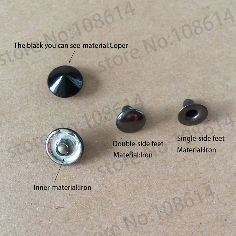 Материалы для творчества 100 шт. Разноцветные 7 мм конусные Заклепки Шпильки