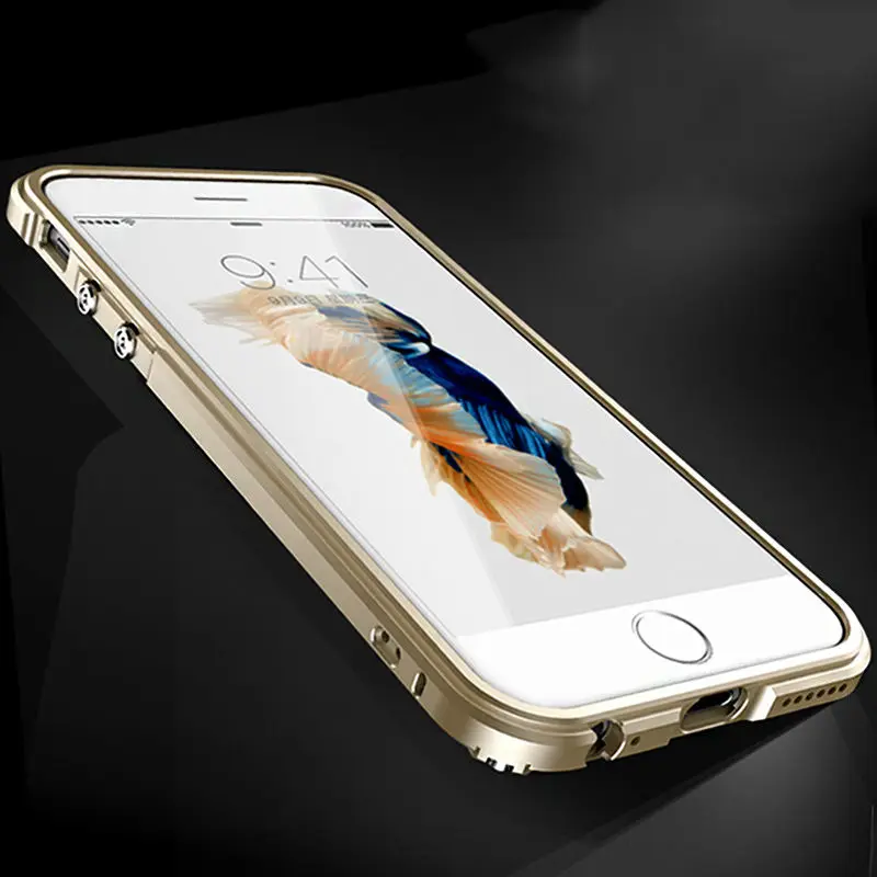 Противоударный металлический чехол REFUNNEY для iPhone 7 Plus гибридный с алюминиевой