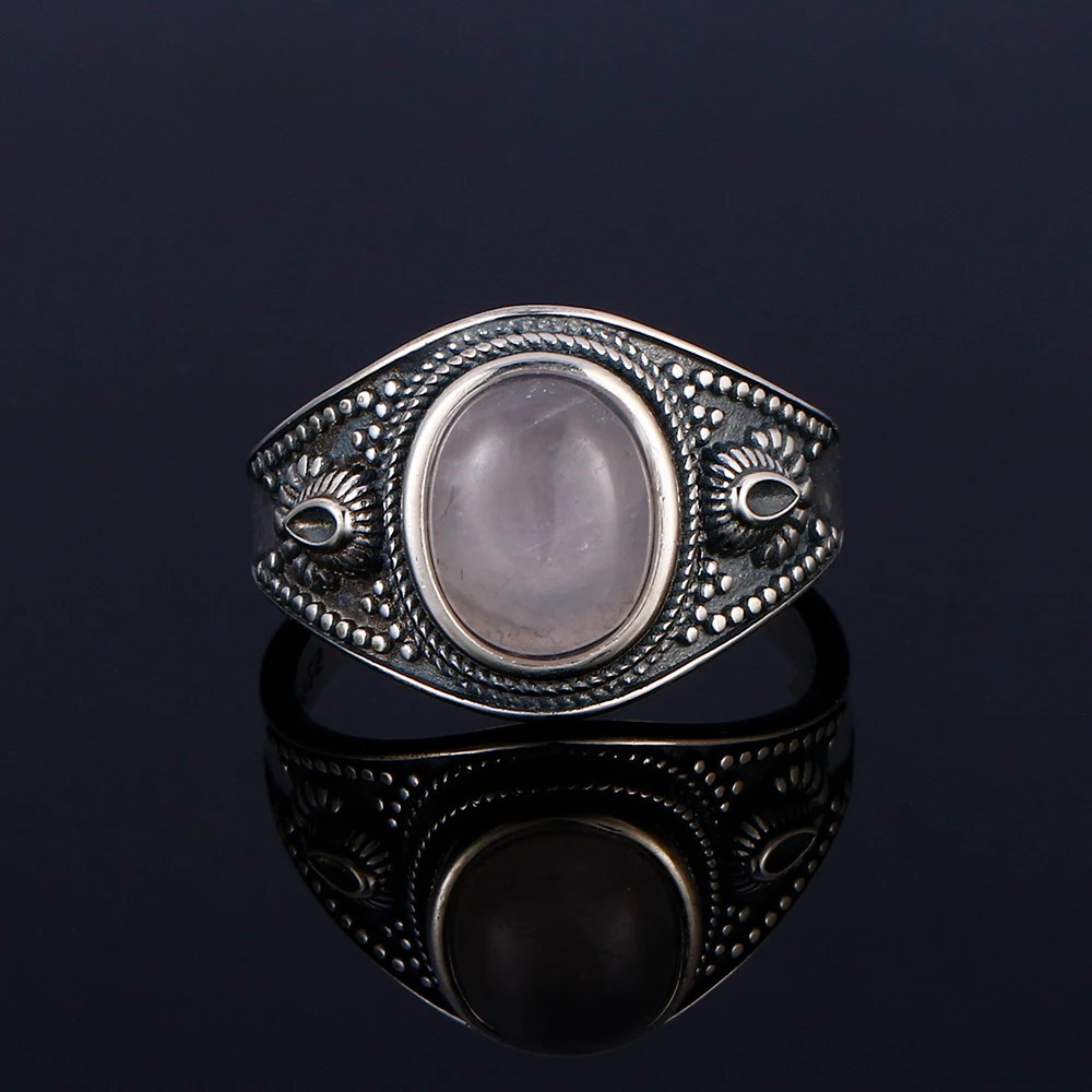 Мужское и женское кольцо из серебра 925 пробы 8x10 мм |