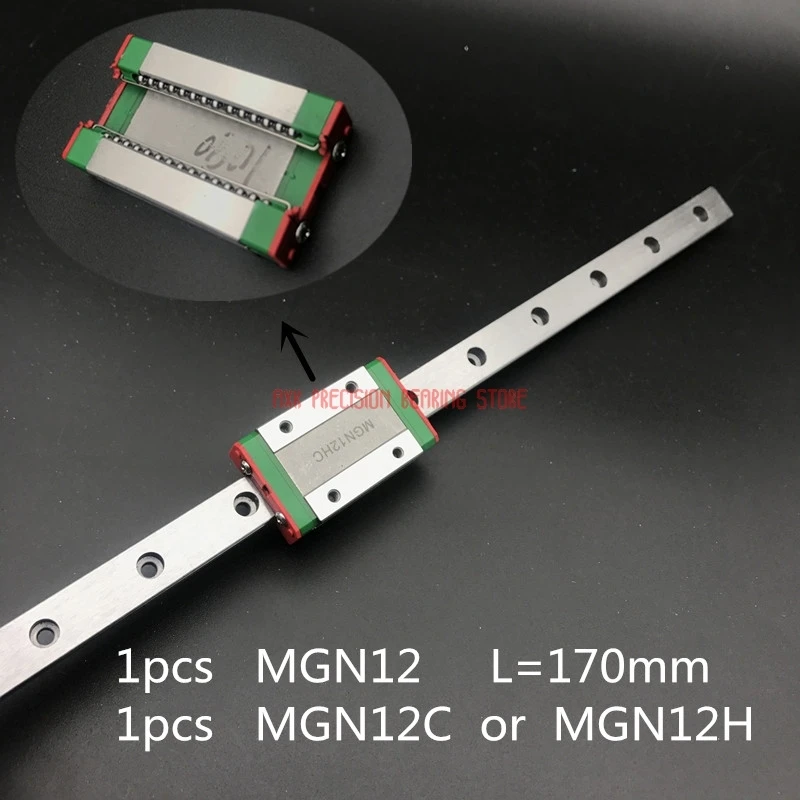 

2019 Cnc Router Parts Linear Rail 12mm Linear Guide Mgn12 L= 170mm Rail Way + Mgn12c Or Mgn12h Long Carriage For Cnc X Y Z Axis