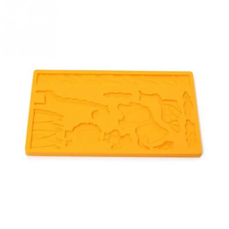 1 шт. слон жираф зоопарк животных джунгли мир Лев трава обезьяна Силиконовая