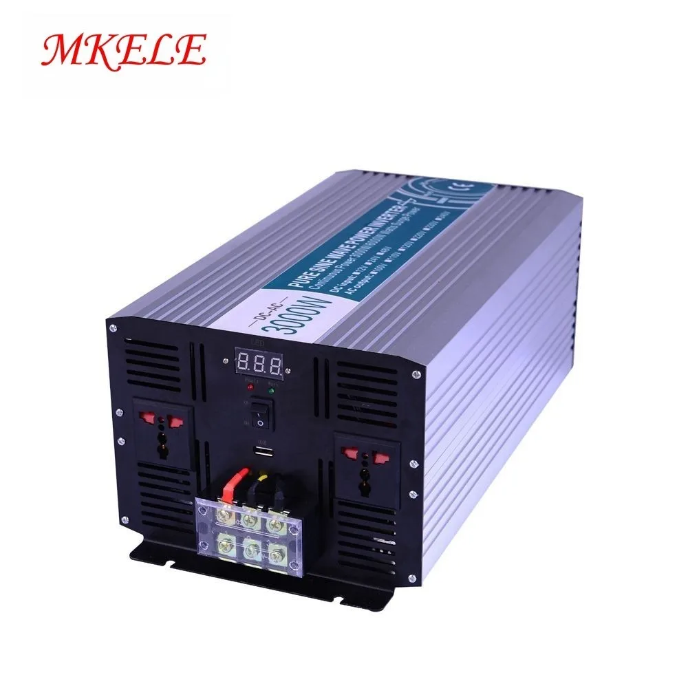 Фото MKP3000 241 мощность Чистая синусоида Инвертор 24v 120v 3000w 24VDC к 110VAC решетки Солнечной MKP3000 241 мощность Чистая синусоида Инвертор 24v 120v 3000w 24VDC к 110VAC решетки Солнечной