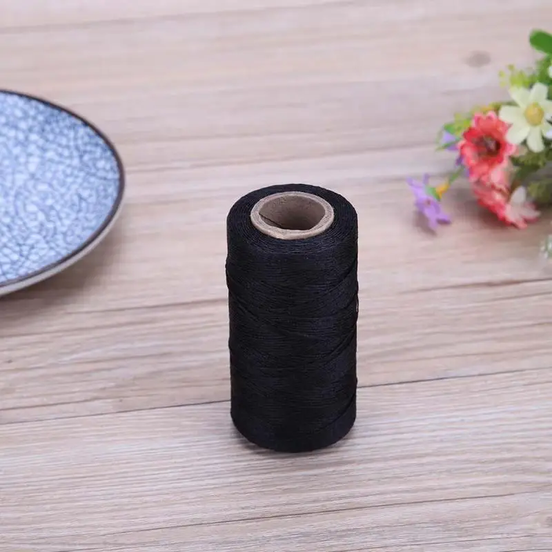 DIY Вощеные нитки для шитья 150D/16 плоская прочная нейлоновая кожа швейная нить