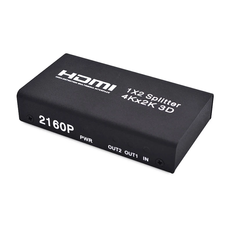 Новый HDMI 1x2 сплиттер поддержка 4K x 2 K 3D один в и два выход США штекер|Кабели HDMI| |
