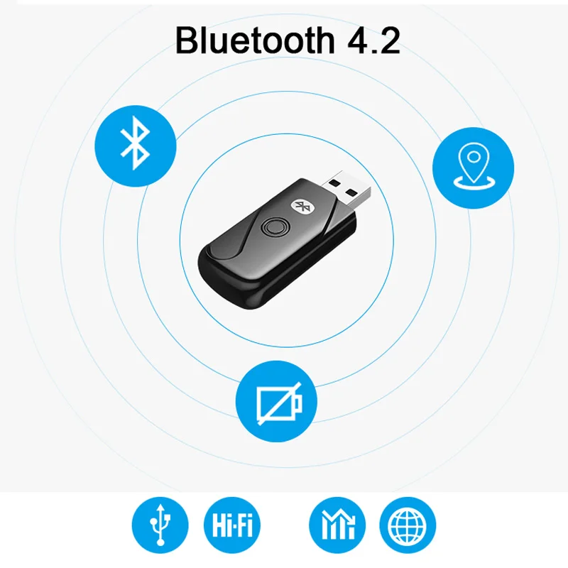 Bluetooth-передатчик DISOUR V4.2 мини-USB беспроводной адаптер для ТВ ПК поддержка