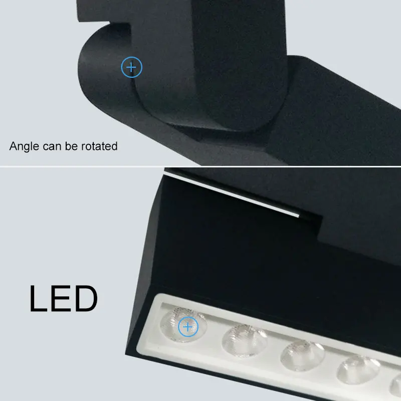 

1PC 6W/12W Led track light Rotated Lighting COB Spot light Ceiling Mounted Tracking Lamp Spotlight For home office 110V/240V CF