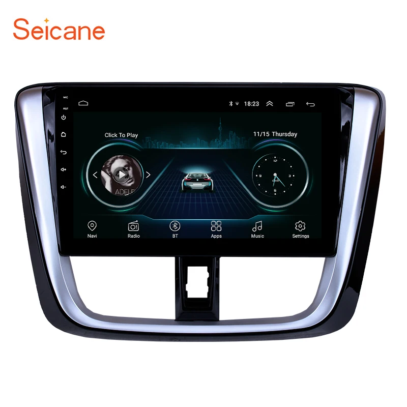 Seicane 10 1 дюймов для 2014 2015 2016 2017 TOYOTA VIOS Yaris Android 8 HD сенсорный экран радио головное