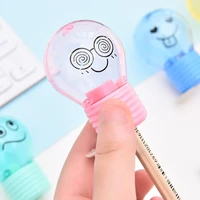novelty bulb style pencil sharpener creative emotions plastic pencil sharpener for kids gifts kawaii stationery school supplies