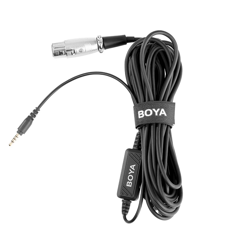 BOYA By Bca6 Кабель адаптер для микрофона 3 5 мм стерео разъем наушников на Xlr вход Iphone X 8