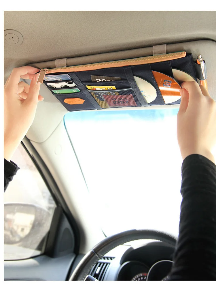 Высококачественная сумка для хранения солнцезащитного козырька автомобильная